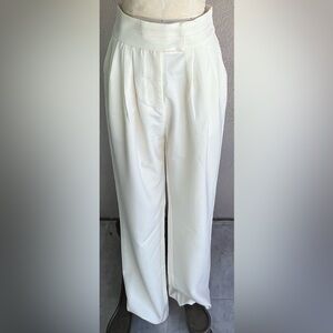 Sophisticated White Women's Trousers
